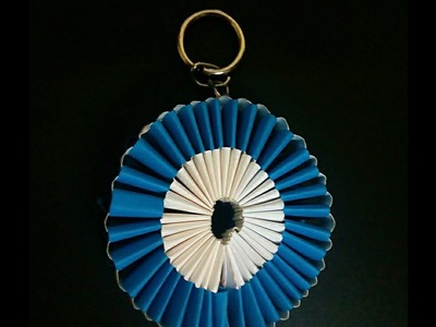 How to make keychain with paper strip (in hindi)