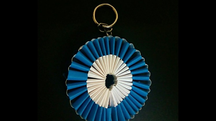 How to make keychain with paper strip (in hindi)