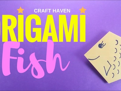 How to Make Origami Fish - Easy Origami Tutorial for Beginners - DIY Paper Fish - #Origami Animals