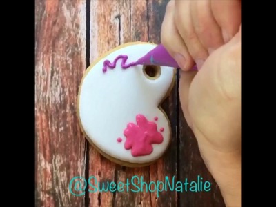 How to make paint palette cookies