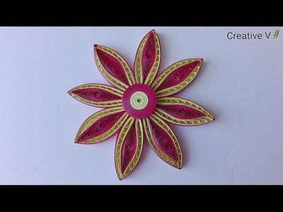 How to Make Quilling Flower. Tutorial
