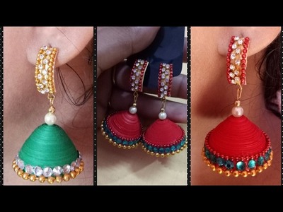 How to make Quilling jhumka ( very easy). 