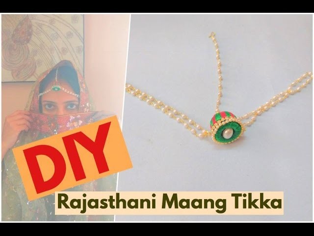 How to make Rajasthani Style Maang Tikka using Silk Thread | Jewelry Series | Craftziners # 71