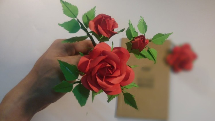 How to make realistic roses - Super Easy Way to Make A ' Real Rose ' From Paper - good luck for you