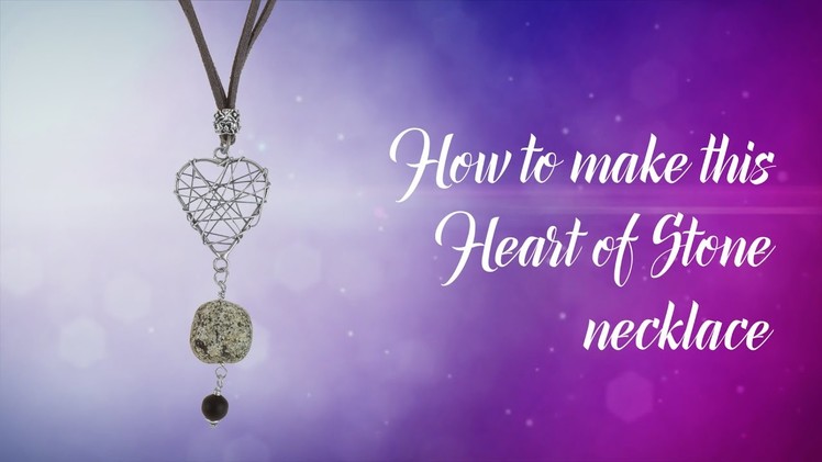 How to make this heart of stone beaded necklace | Stone Beads