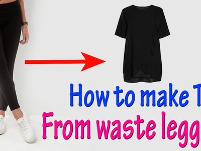 How to make top from waste legging | Convert your Old Leggings into Crop Top in 2 minutes