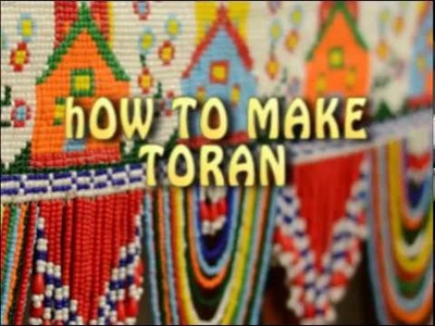 How to Make Toran.Bandarwal.Door Decoration.Diy at Home. Diwali Decoration