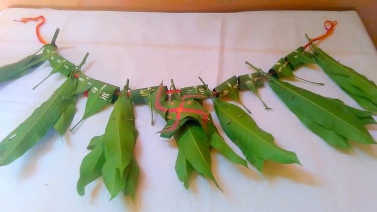 How to make Toran Using Mango Leaves in 2 Minutes