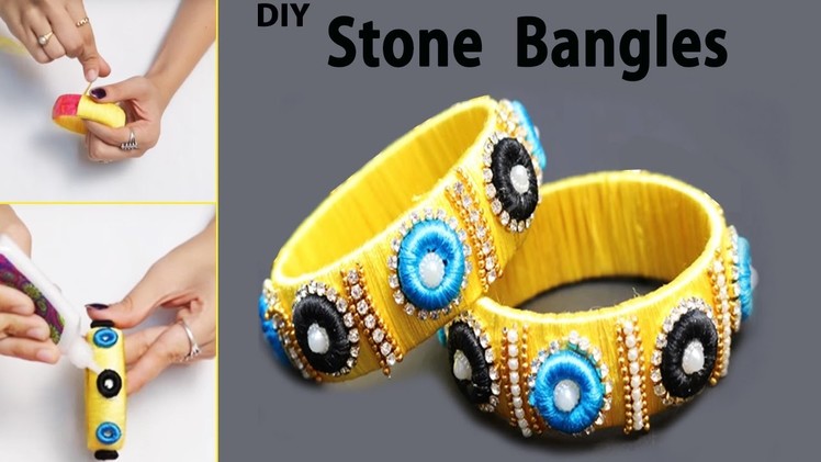 How to make Yellow Color Donut Bangles