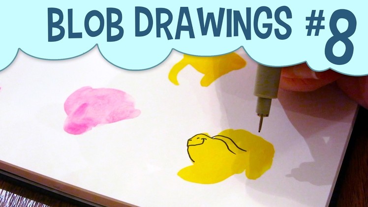 How to Overcome Artist Block Random Shapes Drawing Challenge #8 | Fun Watercolor Art Challenge