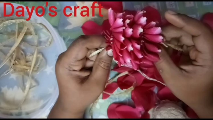 How to string rose petals garland