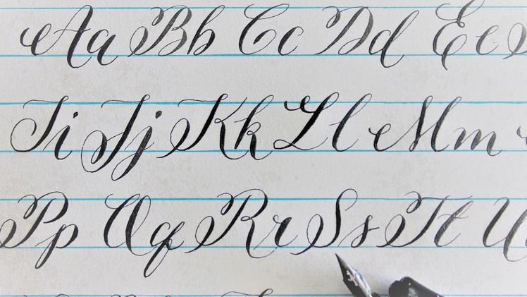 How to write in calligraphy - new letters for beginners =)
