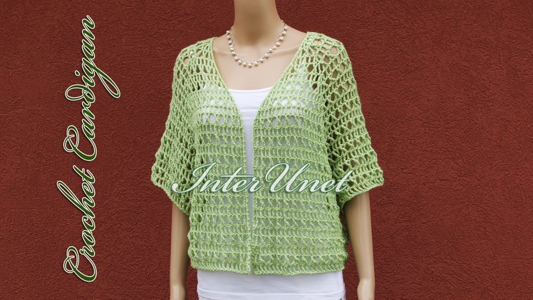 Lace cardigan jacket crochet pattern – how to crochet a shrug