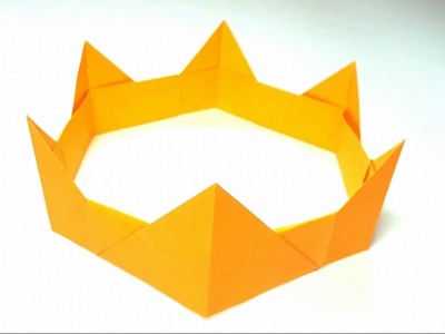 Origami Tutorial - How to fold an Easy paper Origami crown