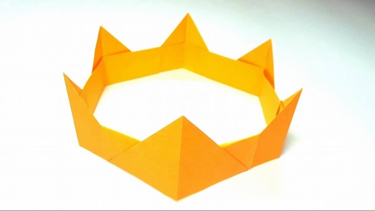 Origami Tutorial - How to fold an Easy paper Origami crown