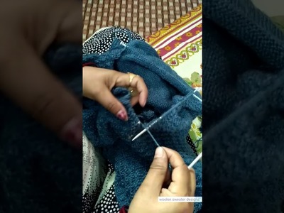 Part 1 - How to make V-Neck half Sleeves sweater.  full tutorial step by step in hindi