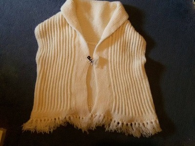 Scarf vest loom knitting part 1