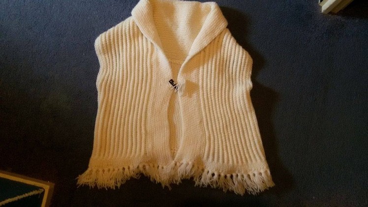 Scarf vest loom knitting part 1