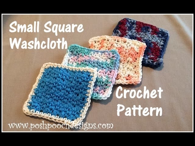 Small Square Washcloth Crochet Pattern