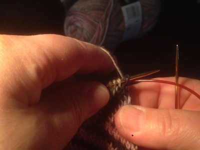 Stranded knitting magic loop, new needle.