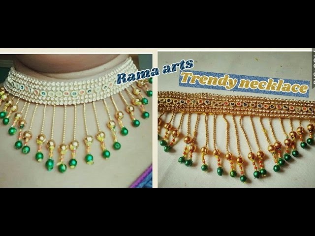 Trendy long chains necklace - How to make necklace | jewellery tutorials
