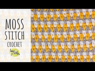 Tutorial Crochet Moss Stitch