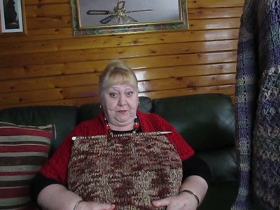 Veda 13  Doing some knitting