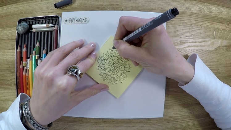 Amazingly simple mandala flower - how to draw freehand mandala