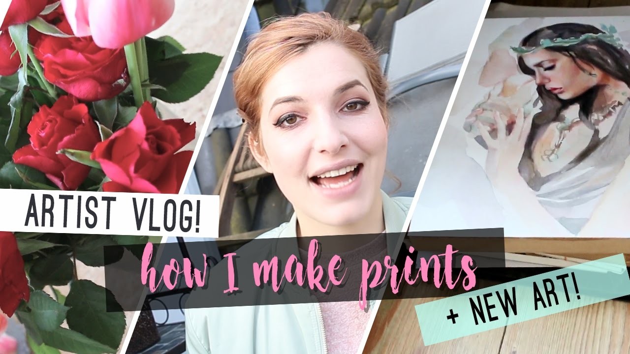 Artist Vlog! + HOW I MAKE PRINTS