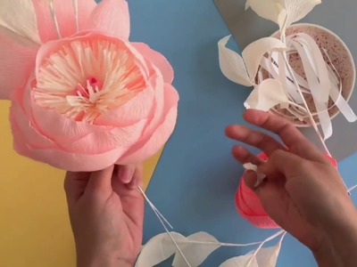 Basic principles for making paper flower garland