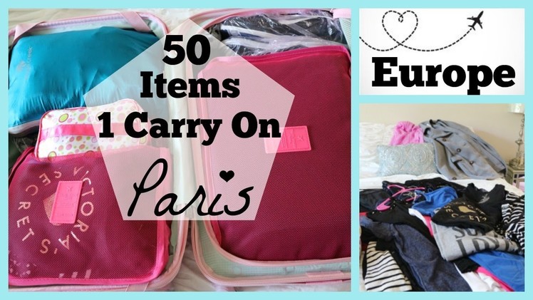 Carry On Only | How to pack light | What to pack for Europe