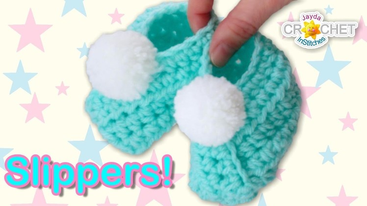 Classic Wrap-Style Baby Slippers - Crochet Pattern