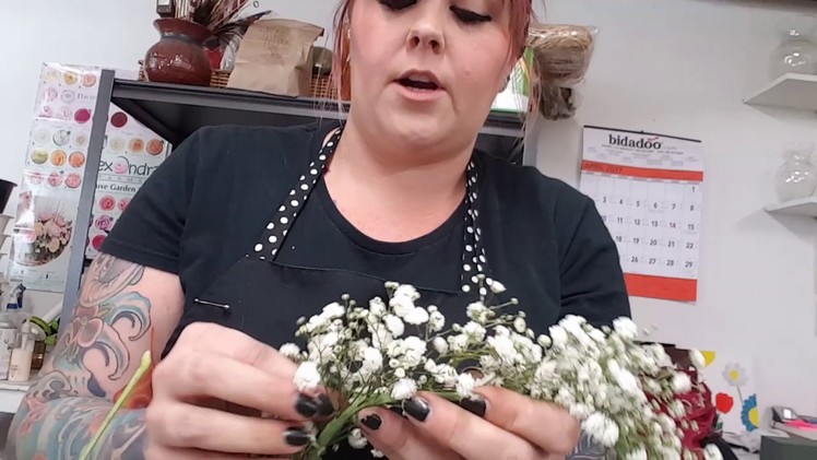 DIY Flower crown. How to make a baby's breath crown