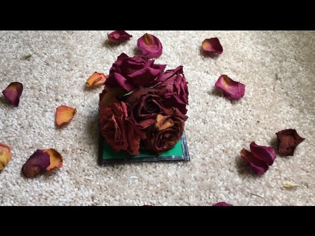 DIY How to preserve dried flower of bouquet from your loved one for ever