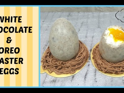 Easter eggs- White chocolate and oreo- How to make- Tutorial by Adoniya Academy