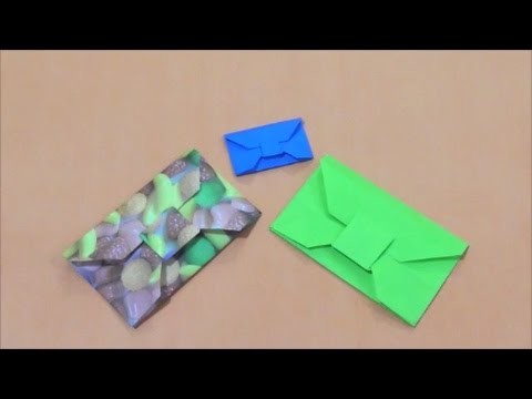 Easy Origami How To Make Envelope 简单手工摺紙信封簡単折り紙封筒です