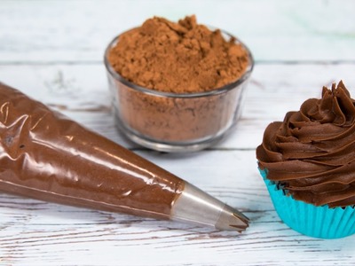 Homemade Chocolate Buttercream Recipe. How to Make Chocolate Icing for Piping and Frosting Cakes