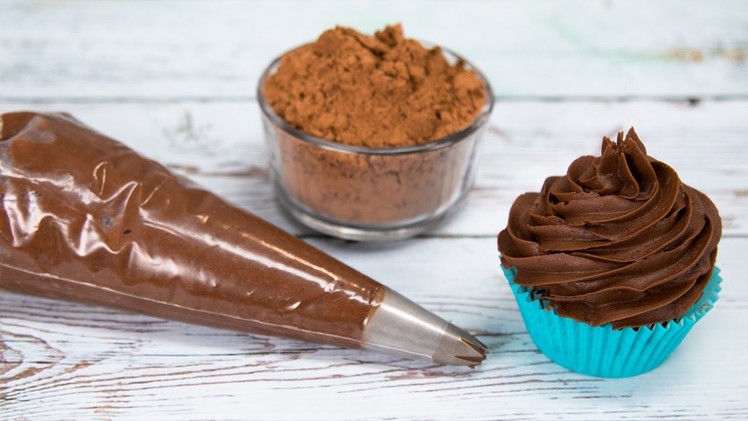 Homemade Chocolate Buttercream Recipe. How to Make Chocolate Icing for Piping and Frosting Cakes