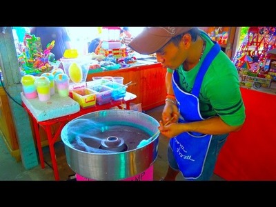 How He Makes The Amazing  Cotton Candy - Sweet Street Food Dessert