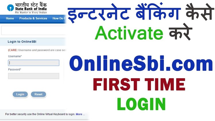 How To Activate Online SBI Internet Banking - Live Example