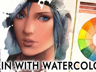 【HOW TO COLOR SKIN】 Watercolor Tutorial