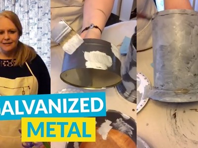How To Create A Galvanized Metal Look With Paint!
