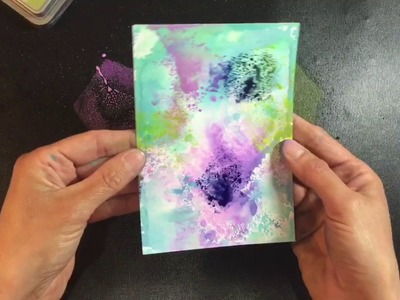 How to Create Backgrounds with Distress Oxides