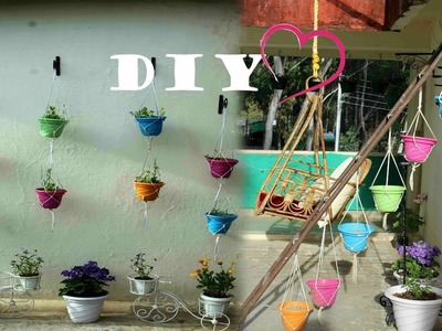 How to create your own pot hanging section DIY for garden wall home decor