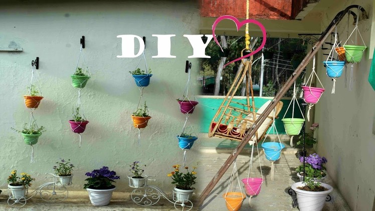 How to create your own pot hanging section DIY for garden wall home decor