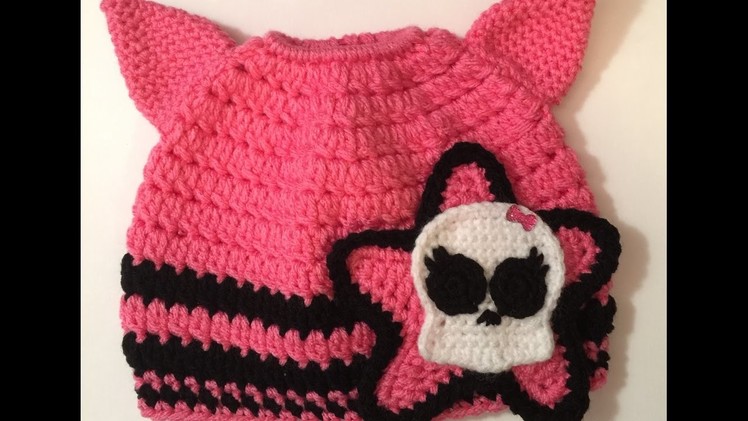 How to Crochet a Skull Applique - Video Tutorial