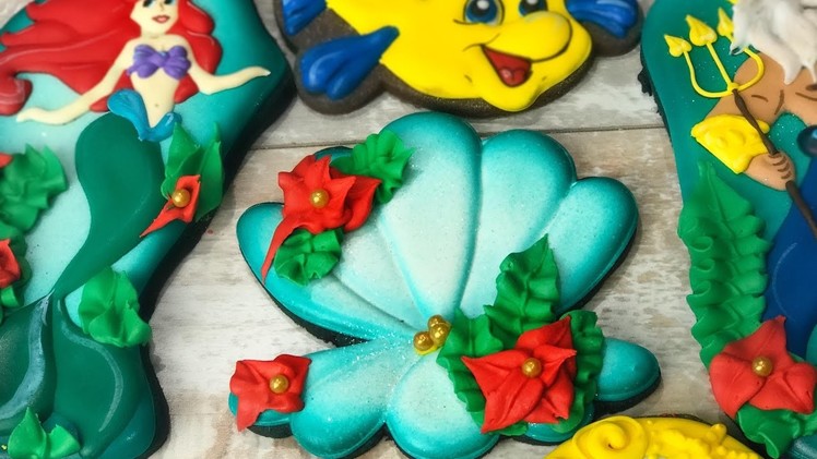 How to Decorate SHIMMERING SHELL COOKIES by TaleCookies
