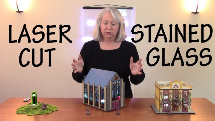 How to Design and Laser Cut a Stained Glass Chapel for Wargaming Tabletop Terrain