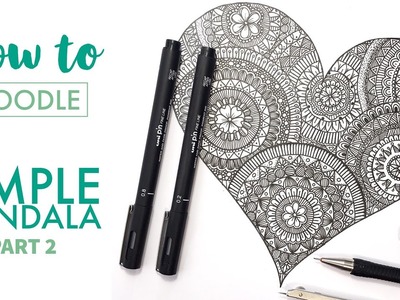 HOW TO DOODLE: Simple mandala - part 2