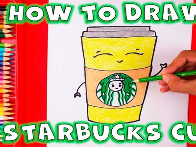 How to Draw a Cute Starbucks Coffee Cup Step by Step Cartoon Drink
